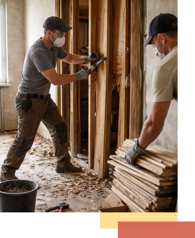 Демонтаж деревянных перегородок в Темрюке быстро и аккуратно