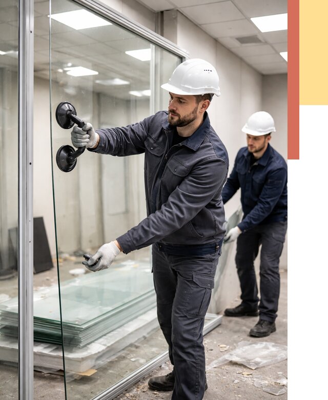 Демонтаж стеклянных перегородок в Темрюке от 3294 руб. — быстро и недорого | ОТДЕЛОЧНИК-Тмр