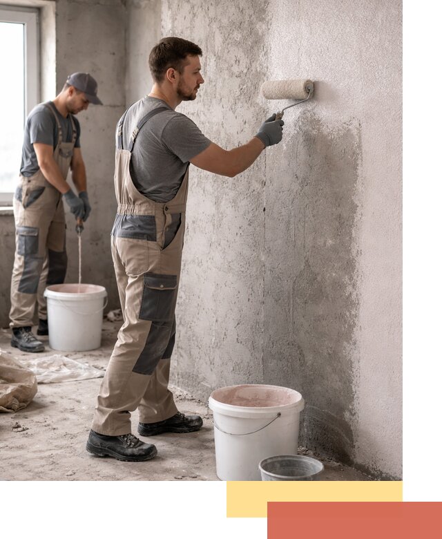 Нанесение бетоноконтакта на стены в Темрюке для последующей отделки