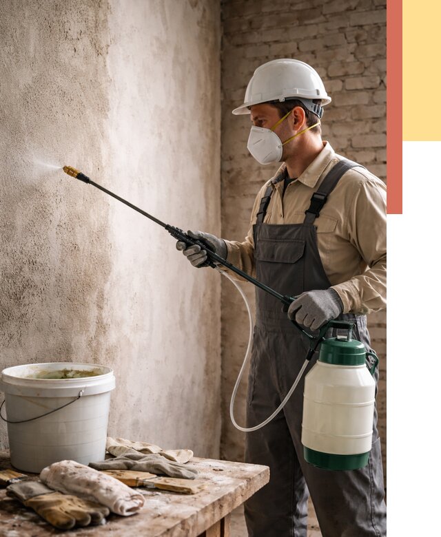 Антисептическая обработка стен в Темрюке от 1235 руб. — быстро и недорого | ОТДЕЛОЧНИК-Тмр