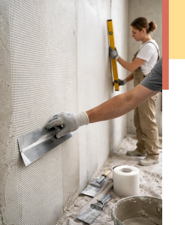 Армирование стен стеклосеткой в Темрюке от 3294 руб. под ключ | ОТДЕЛОЧНИК-Тмр