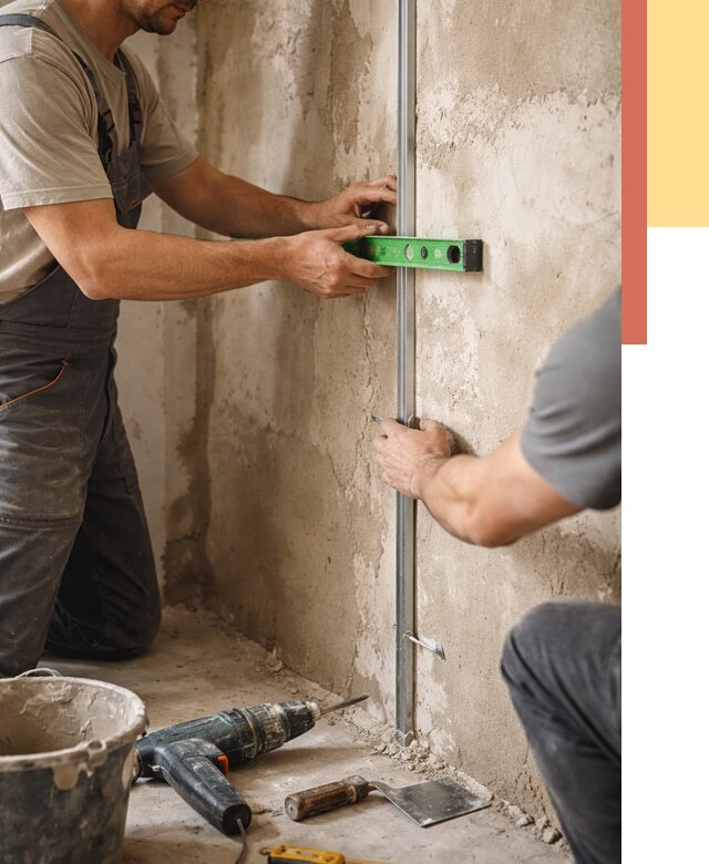 Установка штукатурных маяков в Темрюке от 7205 руб. — быстро и недорого | ОТДЕЛОЧНИК-Тмр