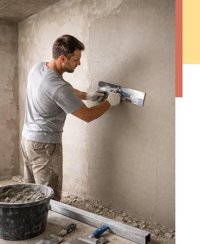 Штукатурка стен без маяков в Темрюке от 7411 руб/м2 — услуги и цена | ОТДЕЛОЧНИК-Тмр