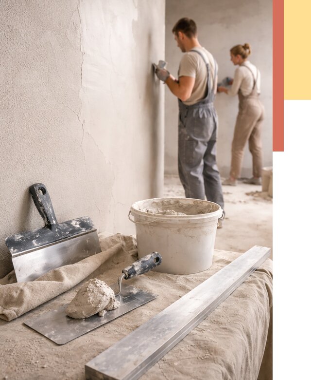 Штукатурка стен гипсовая в Темрюке от 4632 руб/м2 — быстро и недорого | ОТДЕЛОЧНИК-Тмр