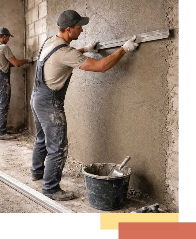 Штукатурка стен цементно-песчаная в Темрюке профессионально