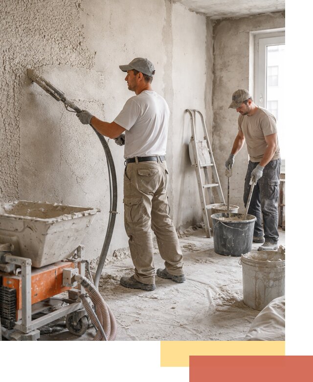 Машинная штукатурка стен в Темрюке — быстро и качественно