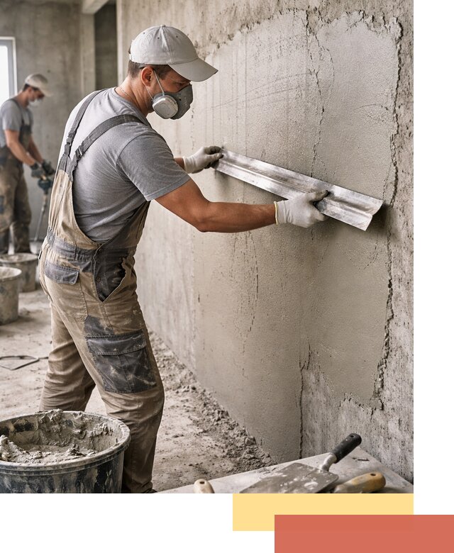 Штукатурка бетонных стен в Темрюке качественно и долговечно