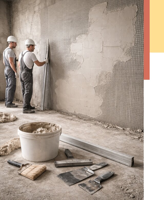 Штукатурка стен по сетке в Темрюке от 5661 руб./м2 — быстро и недорого | ОТДЕЛОЧНИК-Тмр