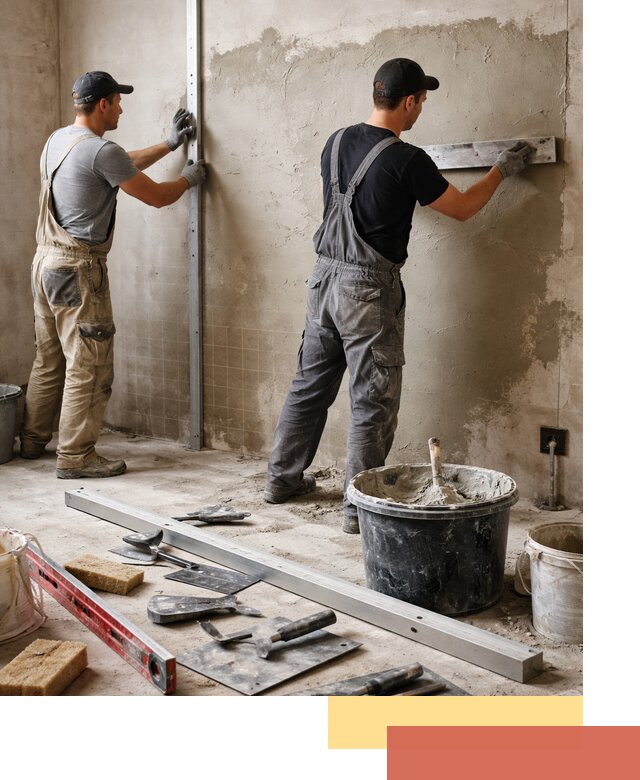 Профессиональная штукатурка стен под плитку в Темрюке