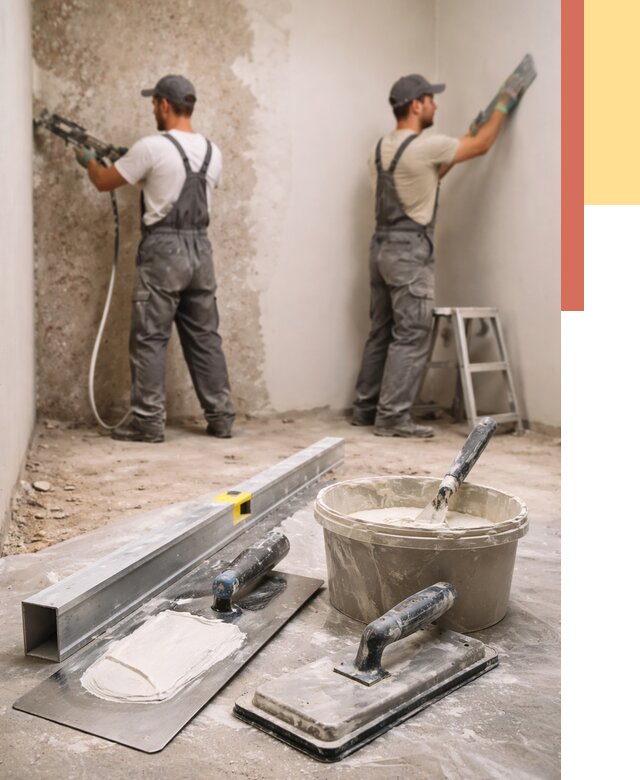 Штукатурка стен под обои в Темрюке от 4632 руб./м2 — выравнивание под обои | ОТДЕЛОЧНИК-Тмр