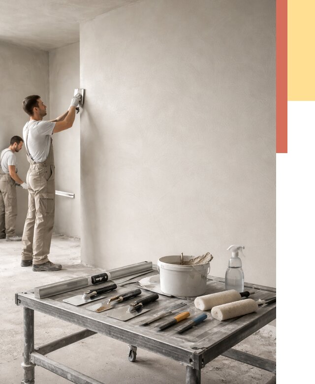 Штукатурка стен под покраску в Темрюке от 4632 руб./м² — качественно и недорого | ОТДЕЛОЧНИК-Тмр