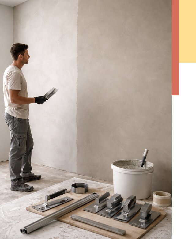 Нанесение микроцемента на стены в Темрюке от 3294 руб./м2 под ключ | ОТДЕЛОЧНИК-Тмр