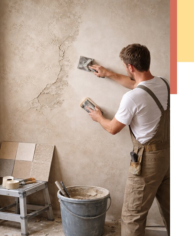 Ремонт декоративной штукатурки в Темрюке от 4632 руб. под ключ | ОТДЕЛОЧНИК-Тмр