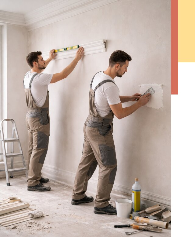 Монтаж лепнины на стены в Темрюке от 4632 руб. — недорого, быстро | ОТДЕЛОЧНИК-Тмр