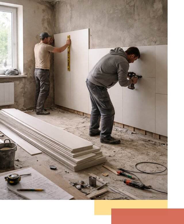 Монтаж ПВХ панелей на стены в Темрюке качественно и быстро