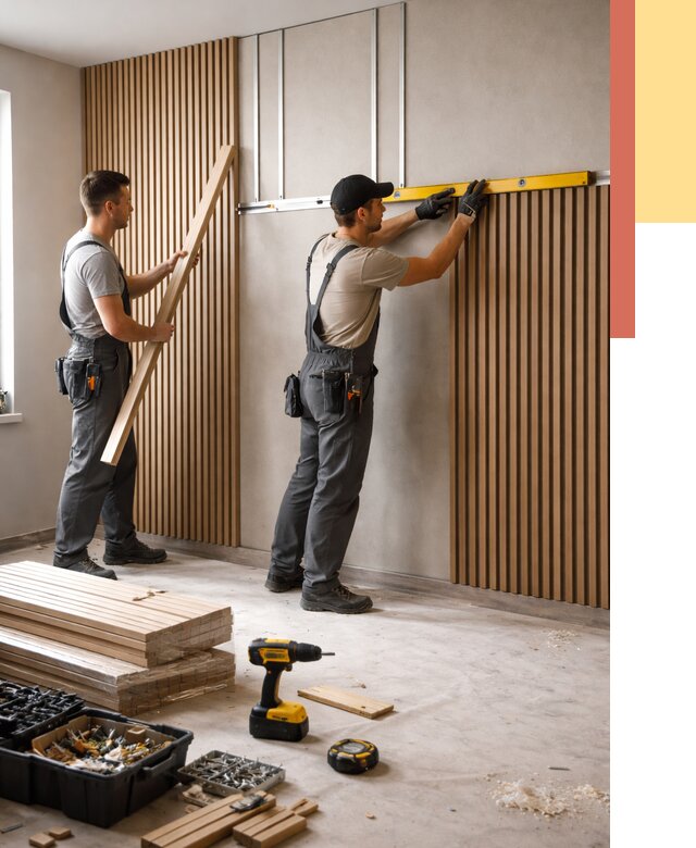 Монтаж реечных панелей на стены в Темрюке от 1235 руб. — быстро и недорого | ОТДЕЛОЧНИК-Тмр