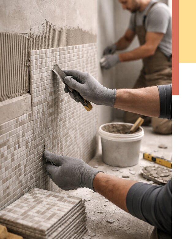 Облицовка стен мозаикой в Темрюке от 3294 руб/м2 — укладка мозаики на стены | ОТДЕЛОЧНИК-Тмр