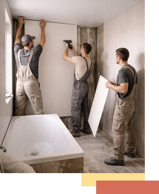 Отделка ванной панели ПВХ профессионально в Темрюке