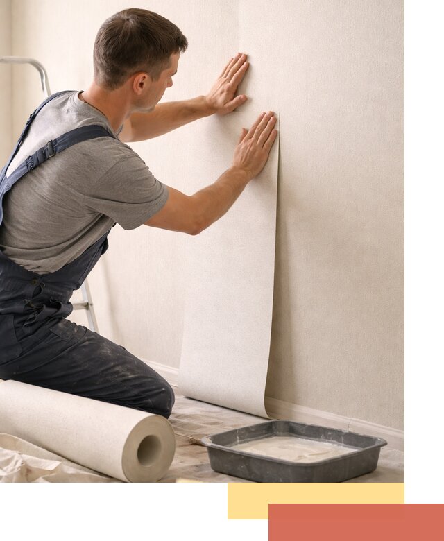 Поклейка флизелиновых обоев в Темрюке качественно и быстро