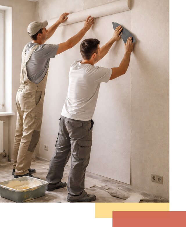 Поклейка виниловых обоев в Темрюке профессионально и качественно