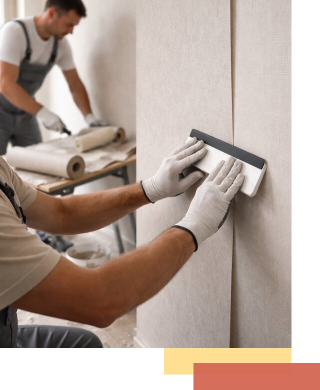 Поклейка обоев под покраску в Темрюке профессионально и быстро