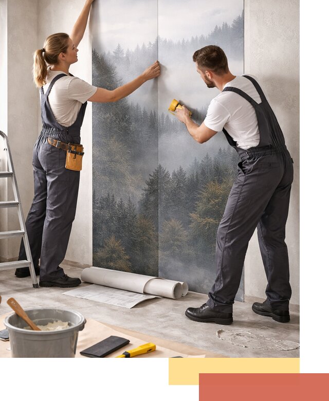 Поклейка фотообоев профессионально в Темрюке под ключ