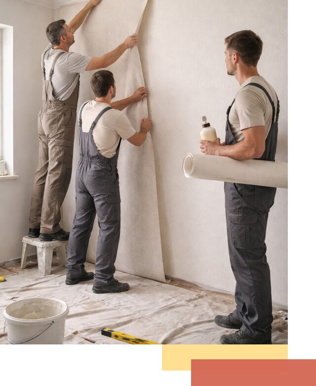 Оклейка стен обоями в Темрюке — качественно и профессионально