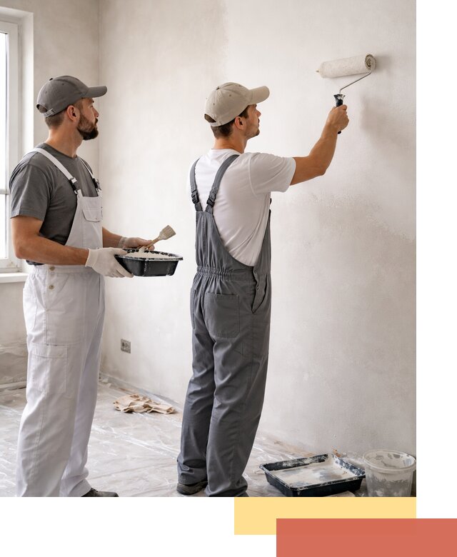 Покраска стен водоэмульсионной краской в Темрюке