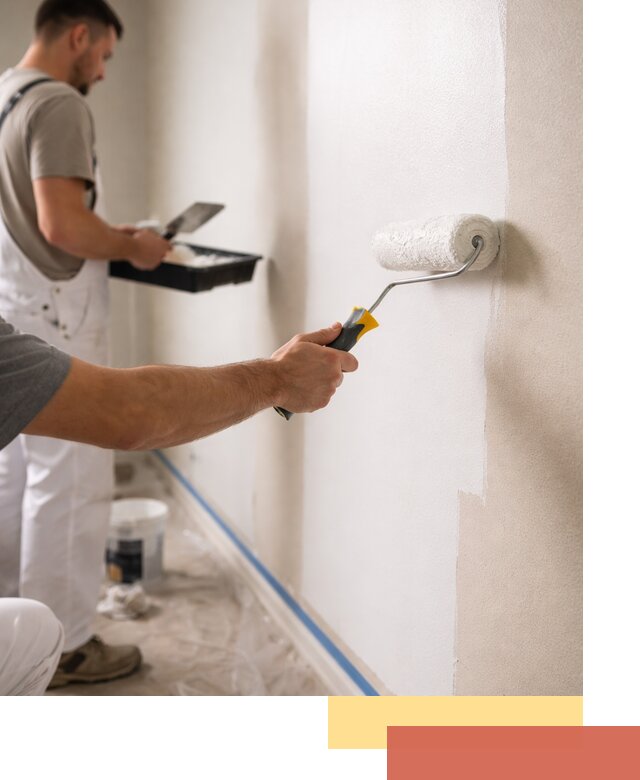 Покраска стен акриловой краской профессионально в Темрюке