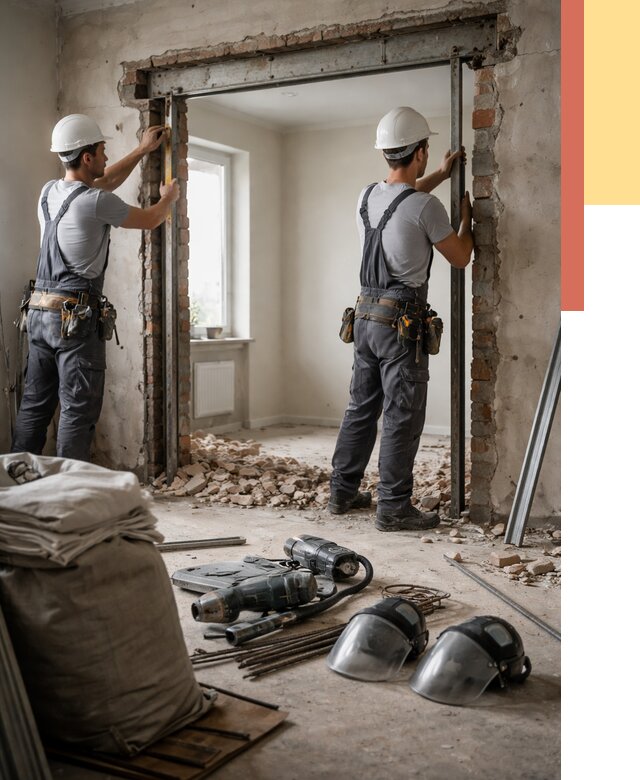 Расширение дверного проема в Темрюке от 12866 руб. под ключ | ОТДЕЛОЧНИК-Тмр