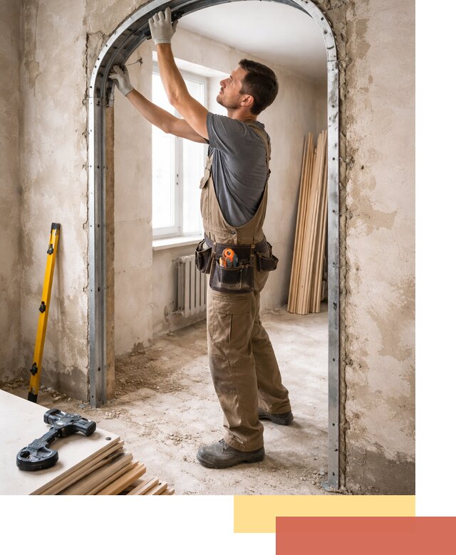 Устройство арочного проема в Темрюке под ключ