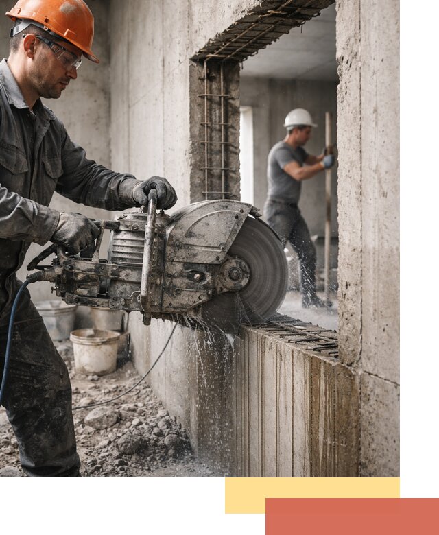 Алмазная резка проемов в Темрюке быстро и точно