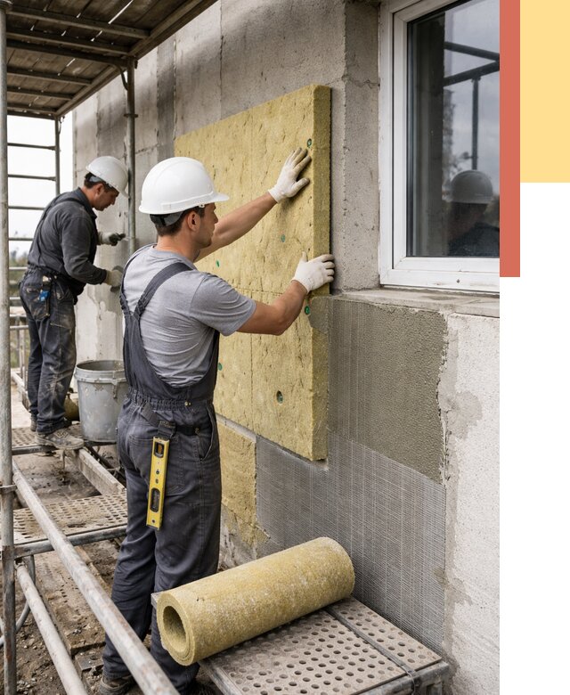 Утепление стен в Темрюке от 4426 руб. под ключ — быстро и недорого | ОТДЕЛОЧНИК-Тмр