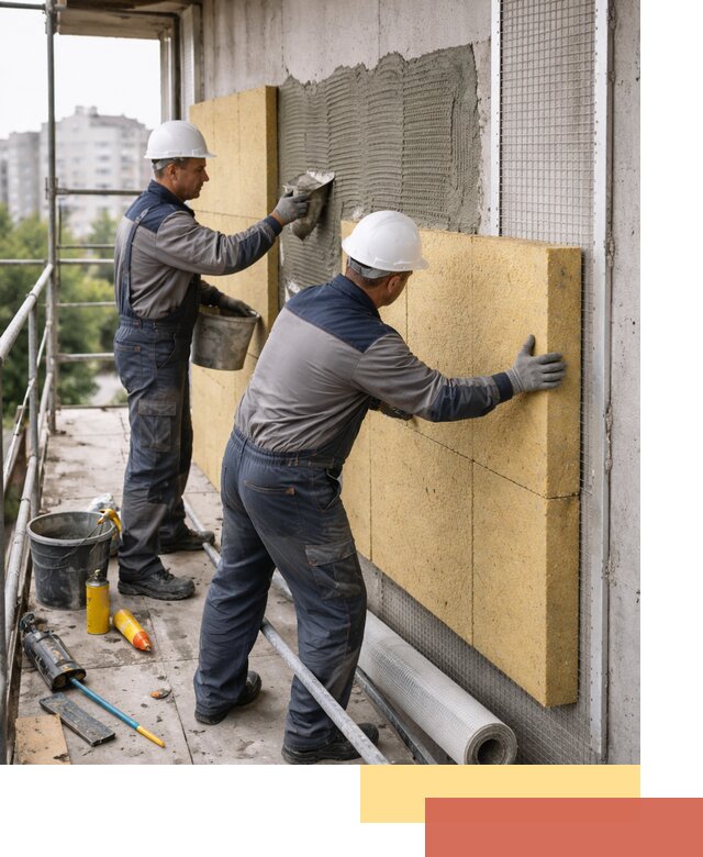 Утепление стен зданий и домов в Темрюке качественно и надежно