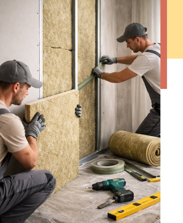 Шумоизоляция стен в Темрюке под ключ от 1904 руб. | ОТДЕЛОЧНИК-Тмр