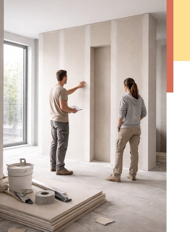 Зонирующая перегородка из гипсокартона в Темрюке от 2882 руб. под ключ | ОТДЕЛОЧНИК-Тмр