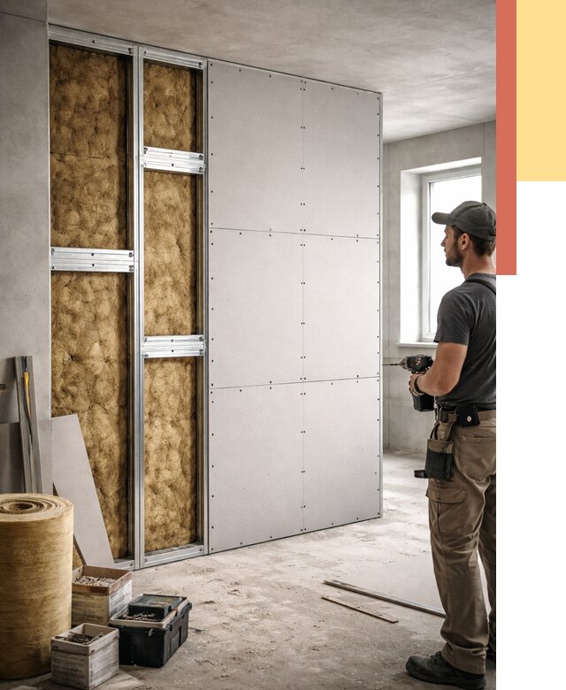 Усиленная перегородка под навеску в Темрюке от 13175 руб. — монтаж под ключ | ОТДЕЛОЧНИК-Тмр