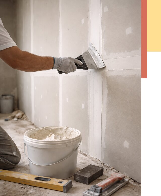 Шпаклевка перегородок из гипсокартона в Темрюке от 2573 руб. — услуги ОТДЕЛОЧНИК-Тмр