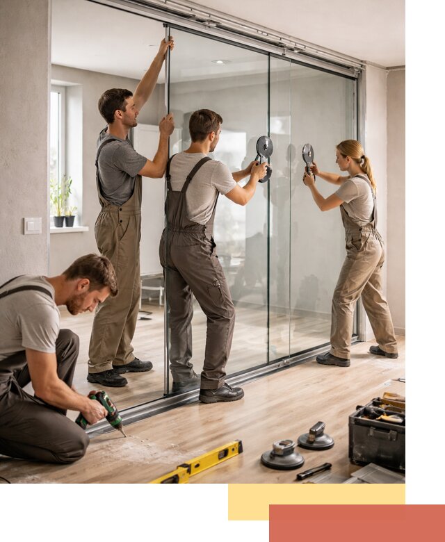 Изготовление стеклянных перегородок на заказ в Темрюке