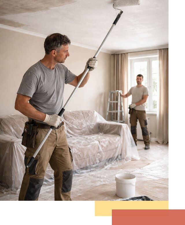 Грунтовка потолка в Темрюке — подготовка под покраску и отделку