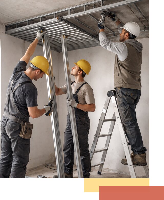 Монтаж реечного потолка под ключ в Темрюке