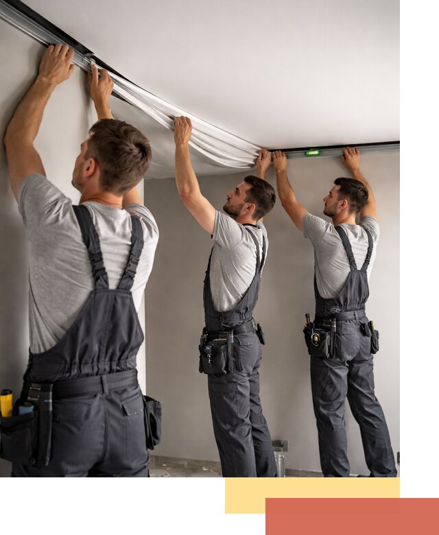 Теневые натяжные потолки в Темрюке: монтаж и отделка быстро и качественно