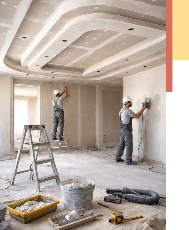 Многоуровневый потолок из гипсокартона в Темрюке от 772 руб. под ключ | ОТДЕЛОЧНИК-Тмр