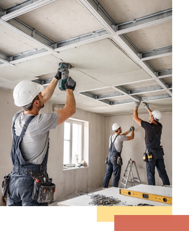 Кессонный потолок из гипсокартона под ключ в Темрюке