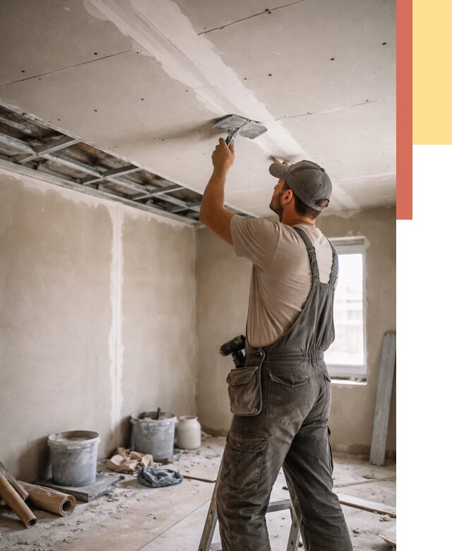 Ремонт потолка из гипсокартона в Темрюке от 669 руб./м² — быстро и недорого | ОТДЕЛОЧНИК-Тмр