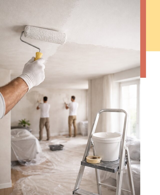 Покраска потолка акриловой краской в Темрюке от 2573 руб. | ОТДЕЛОЧНИК-Тмр