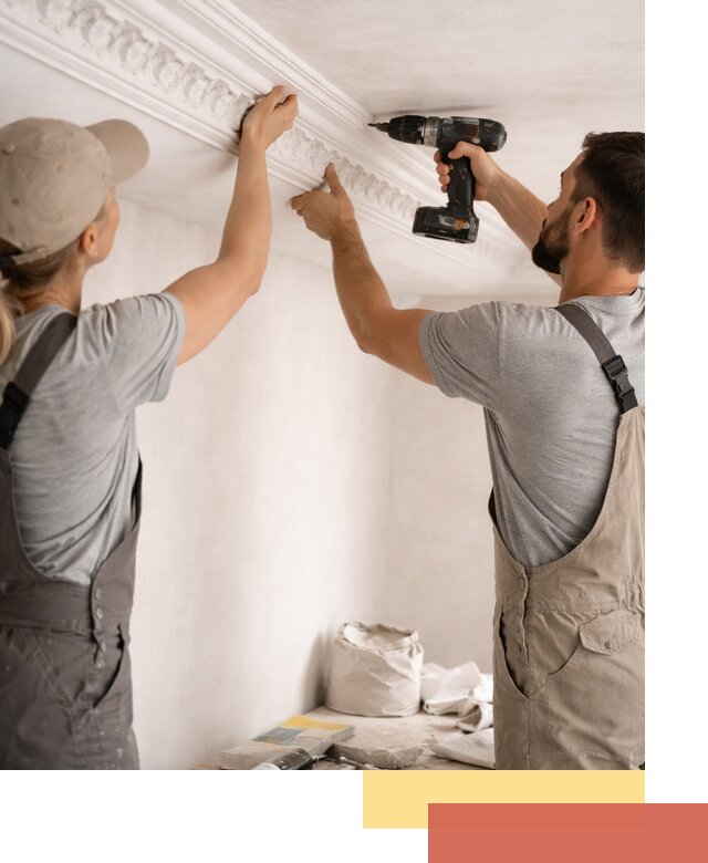 Профессиональный монтаж лепнины на потолок в Темрюке