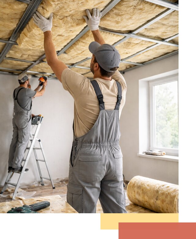 Утепление потолка под ключ в Темрюке качественно и быстро