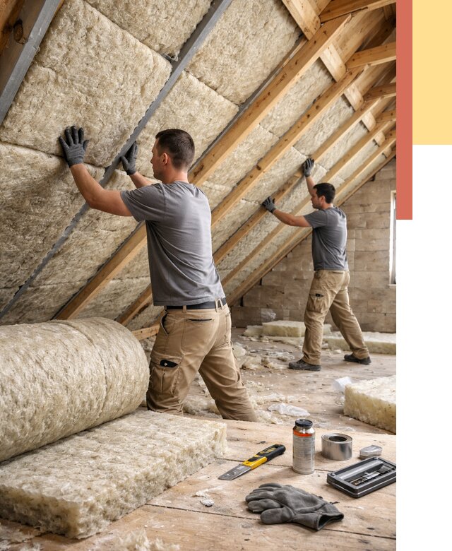 Утепление потолка минватой в Темрюке от 1492 руб. — быстро и недорого | ОТДЕЛОЧНИК-Тмр