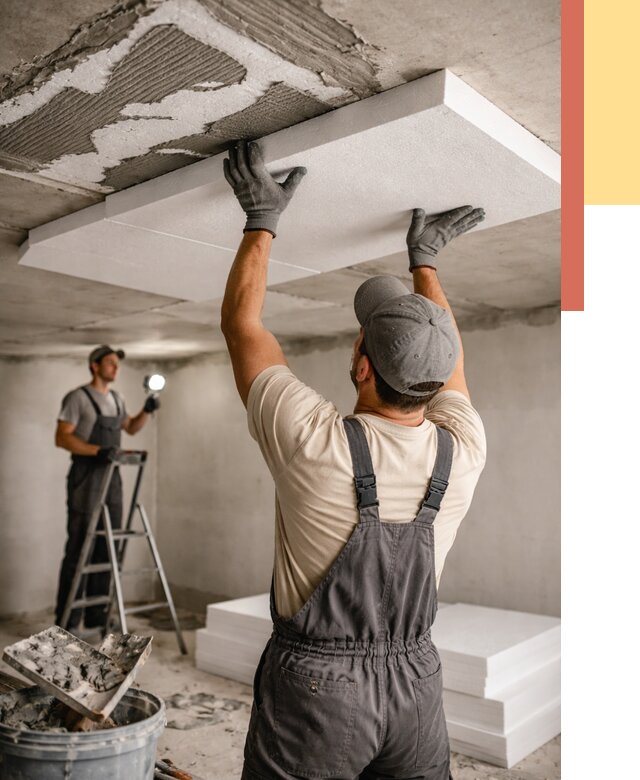 Утепление потолка пенопластом в Темрюке от 4632 руб/м2 — недорого и быстро | ОТДЕЛОЧНИК-Тмр